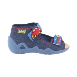 Chaussures enfant Befado jaune 350P005 bleu marine 1
