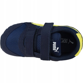 Puma St Runner V 2 Bébés Jr 367137-09 bleu marin jaune 2
