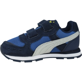 Puma Vista V Bébés Jr 369541-09 blanc bleu marine bleu 1