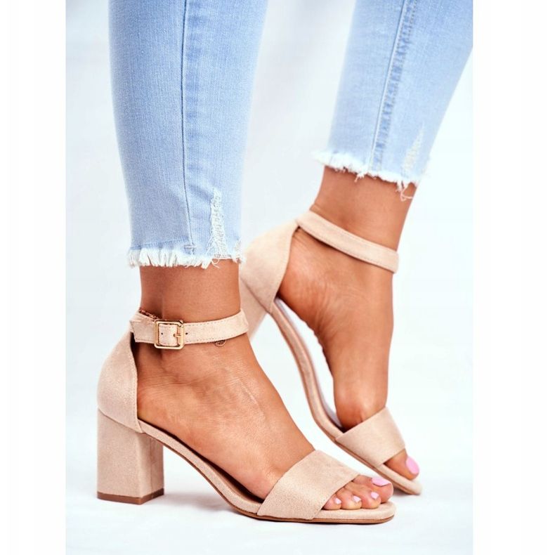 Vinceza Sandales Femme Daim Beige De Plus en Plus ! 2