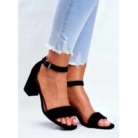 Vinceza Sandales en daim pour femmes noires De plus en plus! le noir 1