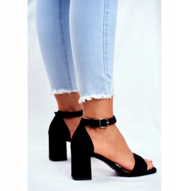 Vinceza Sandales en daim pour femmes noires De plus en plus! le noir 3
