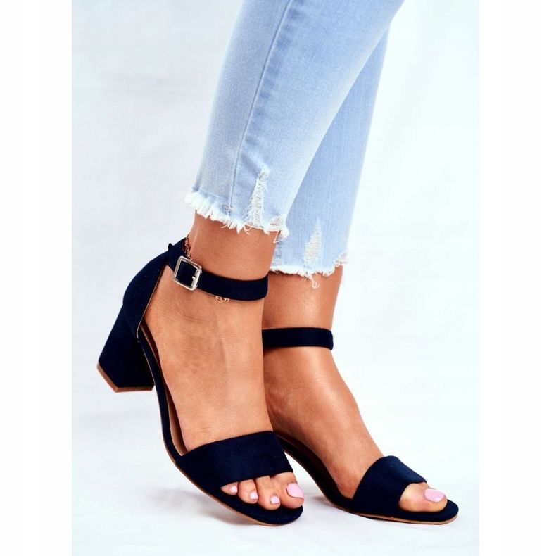 Vinceza Sandales Daim Femme Bleu Marine De Plus En Plus ! 1