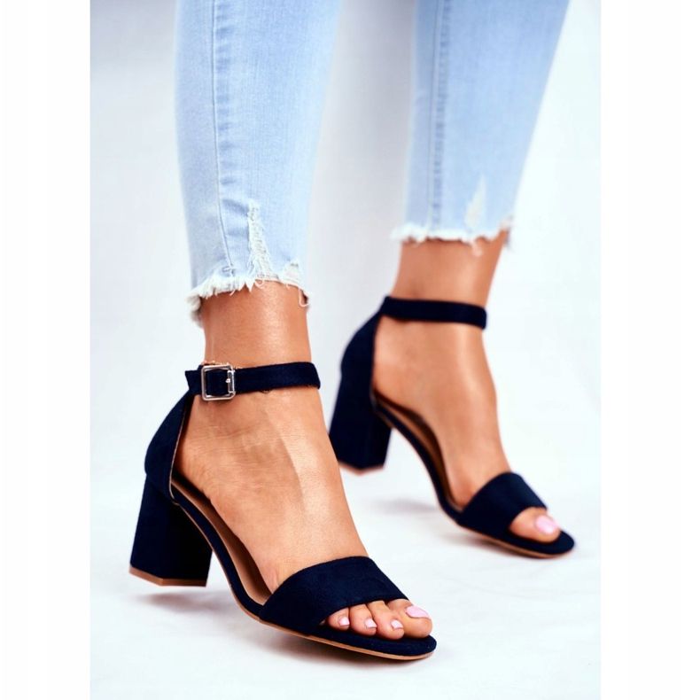 Vinceza Sandales Daim Femme Bleu Marine De Plus En Plus ! 2