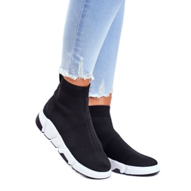 Chaussures De Sport Pour Femmes Chaussettes Hautes Noir Time To Rock le noir 1 Chaussures De Sport Pour Femmes Chaussettes Hautes Noir Time To Rock le noir 1