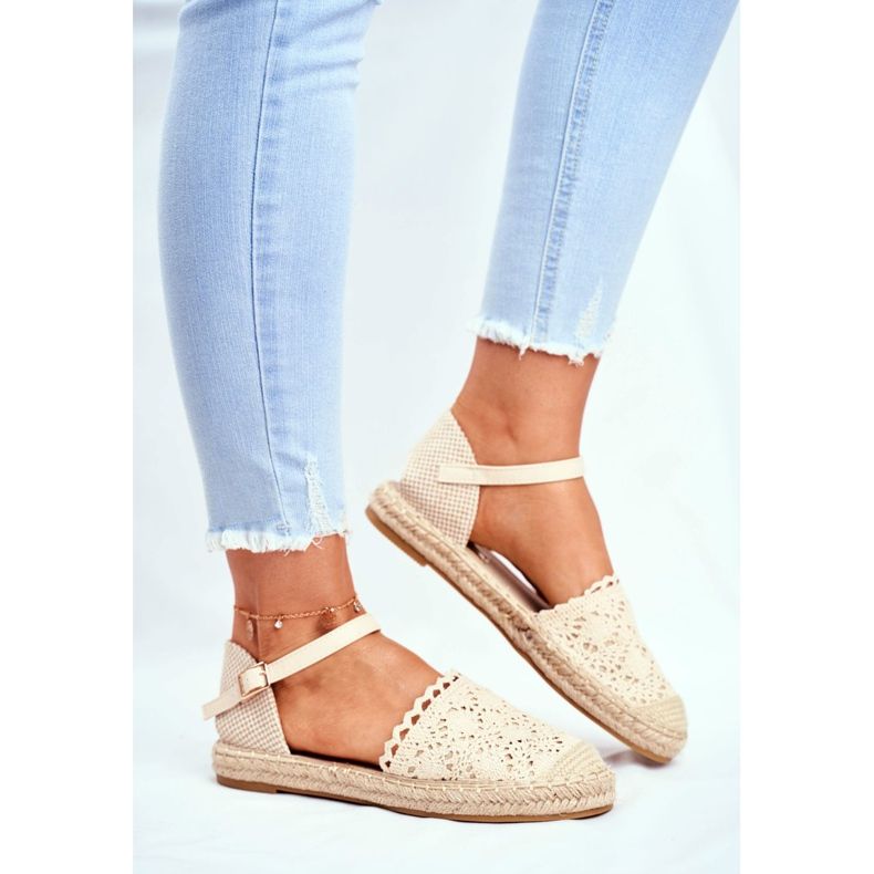 Espadrilles Femme Sur Plateforme Beige Vienna 2