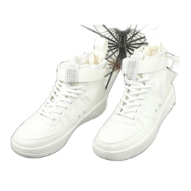 Big Star Wysokie Eco-Slopan Sneakers blanche 2