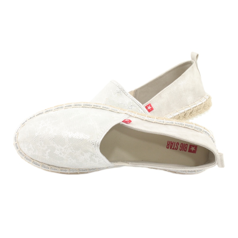 Big Star Espadrilles grandes étoiles 274A514 argent gris 6