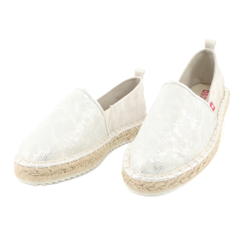 Big Star Espadrilles grandes étoiles 274A514 argent gris 4