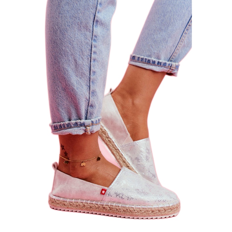 Big Star Espadrilles grandes étoiles 274A514 argent gris 1