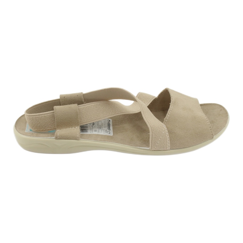 Sandales confortables pour femmes Adanex 17495 beige 2