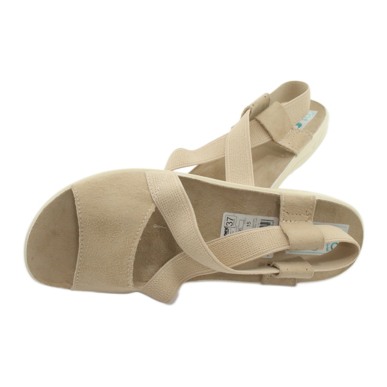 Sandales confortables pour femmes Adanex 17495 beige 4