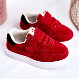 Apawwa Baskets Enfant Suède Velcro Rouge Trelmo 2 Apawwa Baskets Enfant Suède Velcro Rouge Trelmo 2