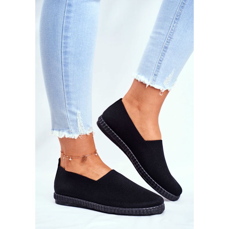Baskets Femme Baskets Slip-on Noir Grigio le noir 2