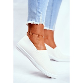 Baskets Femme Baskets Slip-on Blanc Grigio blanche 5