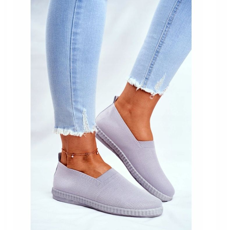 PS1 Baskets Femme Baskets Slip-on Gris Grigio 2 PS1 Baskets Femme Baskets Slip-on Gris Grigio 2