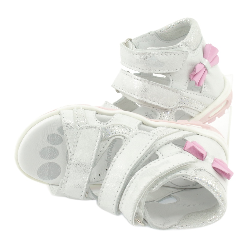 Ren But Sandales de chaussures Ren avec un arc 1489 Ren en argent blanc mais 1