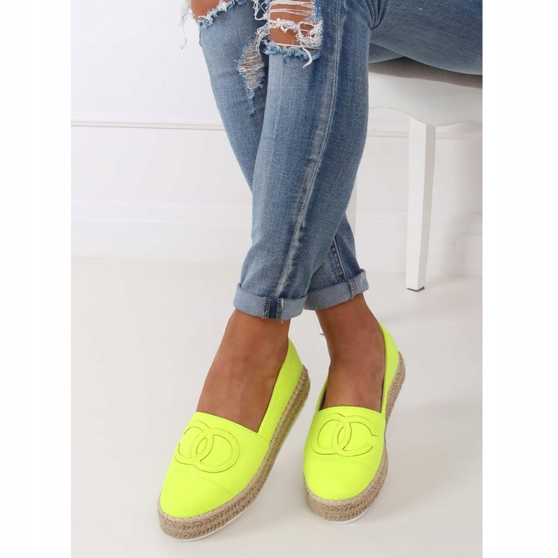 Espadrilles fluo femme T341P Vert fluo 1