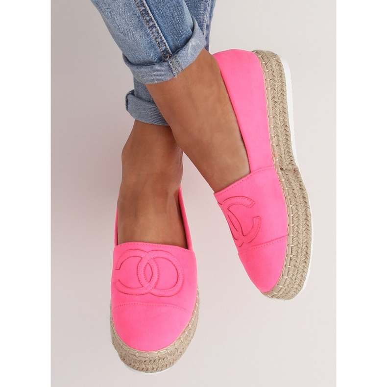 Espadrilles fluo femme T341P Rose Fluo 1