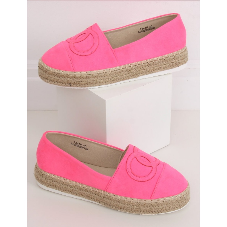 Espadrilles fluo femme T341P Rose Fluo 2
