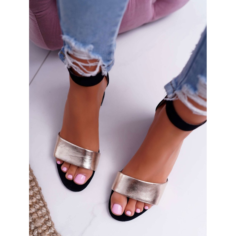 Sandales Femme Maciejka Cuir Daim Noir 04141-25 / 00-5 jaune 3