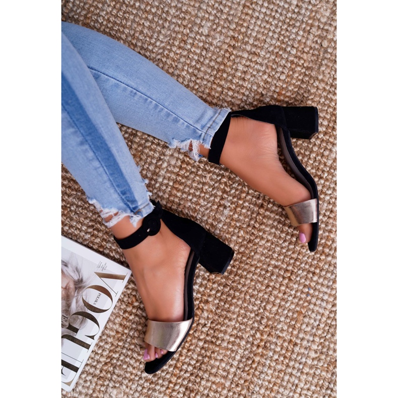 Sandales Femme Maciejka Cuir Daim Noir 04141-25 / 00-5 jaune 4