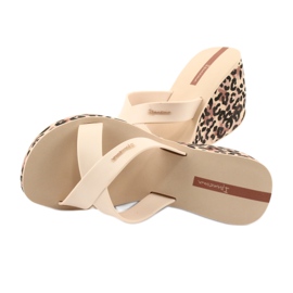 Chaussons compensés femme Ipanema 82856 brun multicolore 4
