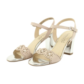 Sandales Caprice chaussures femme 28303 multicolore rose 4