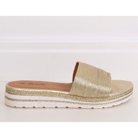 Chaussons dorés pour femmes 222-32 Or d'or 2 Chaussons dorés pour femmes 222-32 Or d'or 2