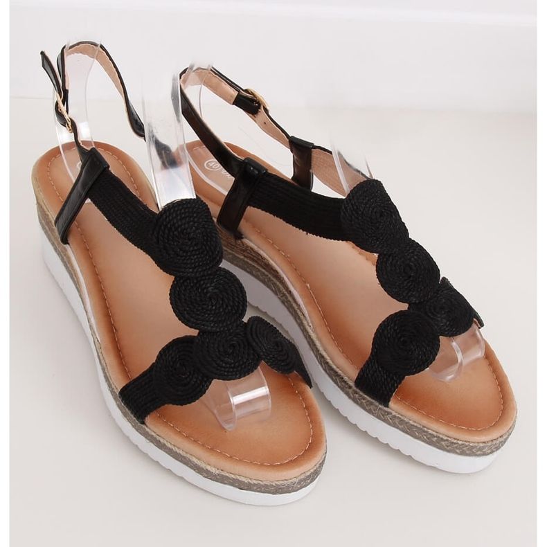 Sandales noires pour femmes L6628 Noir le noir 1