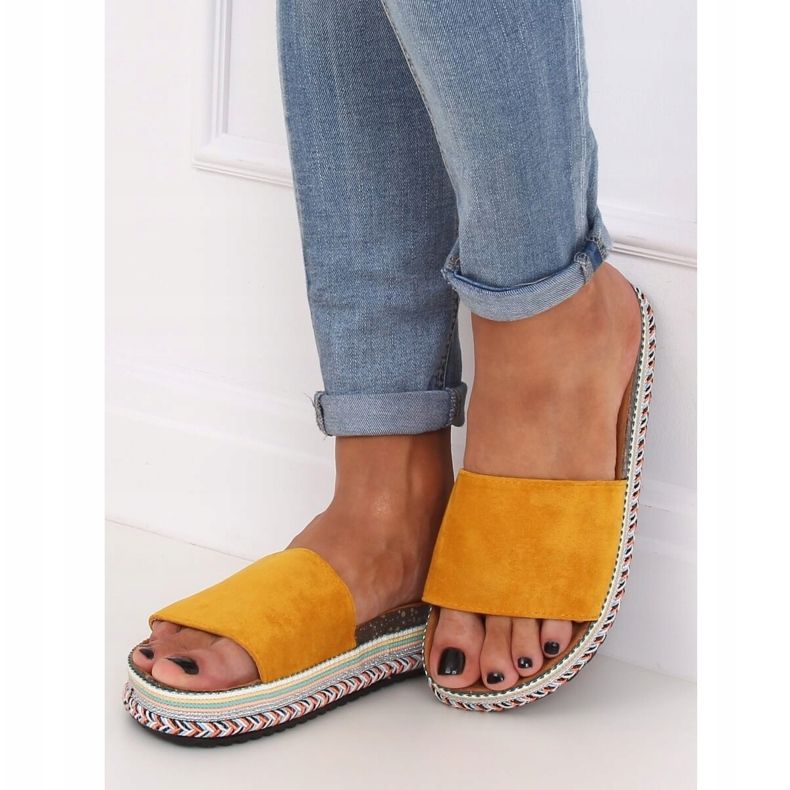 Chaussons femme miel BQ-50 Jaune 1