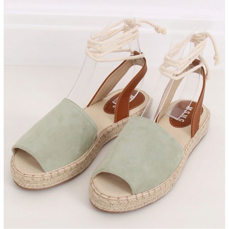 Espadrilles aigue-marine femme LL908 Vert 2