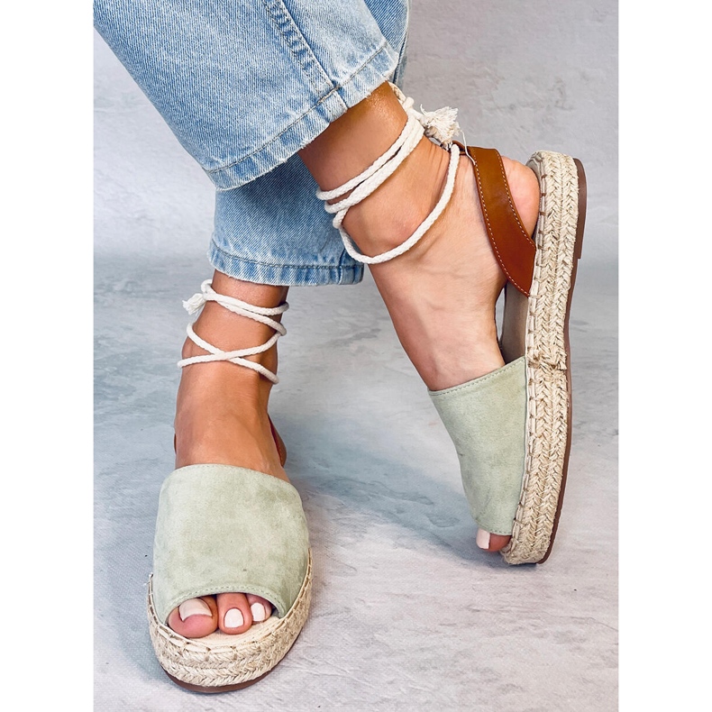 Espadrilles aigue-marine femme LL908 Vert 1