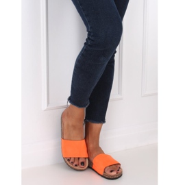 Orange G-572 Chaussons semelle liège orange 1