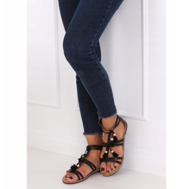 Sandales bohème noires JN806 Noir le noir 2