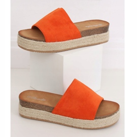 Chaussons Espadrilles Orange 10-215 Orange 1