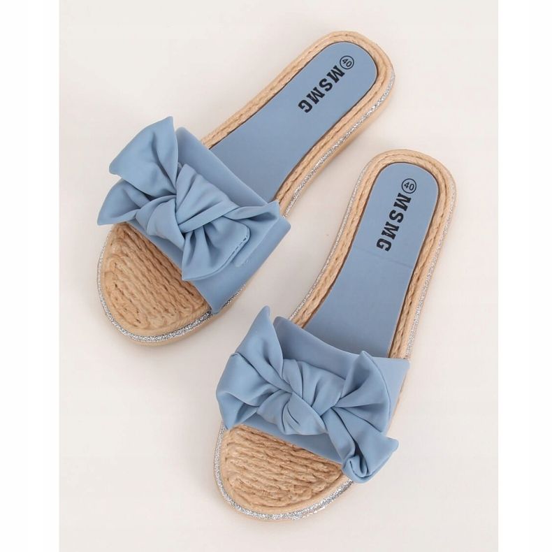 Chaussons bleus pour femmes WS9020 Bleu clair 1