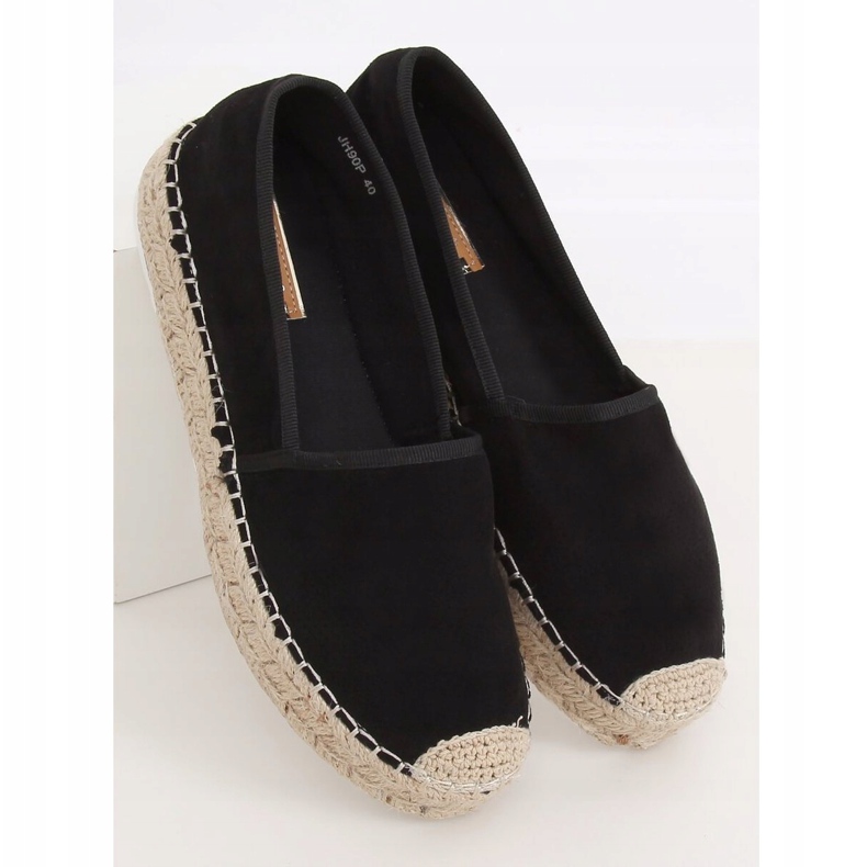 Espadrilles femme noires JH90P Noir 2