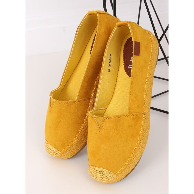 Espadrilles femme miel WH941 Jaune 1