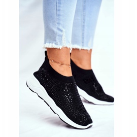 Chaussures de sport pour femmes Light Black Santol Strass noir 2