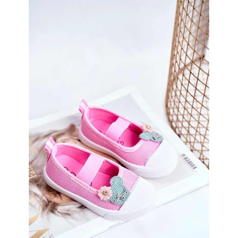 Le Scarpe Baskets velcro rose enfant Estienne 1 Le Scarpe Baskets velcro rose enfant Estienne 1