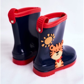 Bottes de pluie en caoutchouc pour enfants Bleu Marine Tigrou 2 Bottes de pluie en caoutchouc pour enfants Bleu Marine Tigrou 2