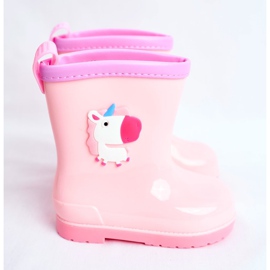 Bottes de pluie en caoutchouc pour enfants Licorne Rose 2