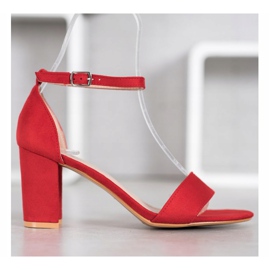 Anesia Paris Sandales à talons hauts rouge 2