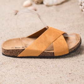 Nio Nio Pantoufles Décontractées Sur La Plateforme beige 1