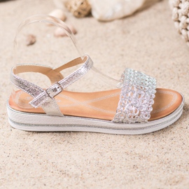 Renda Sandales sur la plate-forme gris 1 Renda Sandales sur la plate-forme gris 1