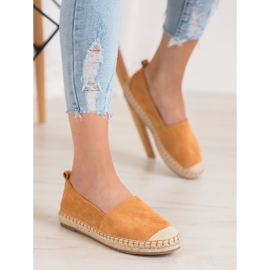 Anesia Paris Espadrilles confortables en daim brun 5