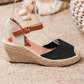 Renda Espadrilles Avec Boucle le noir 3