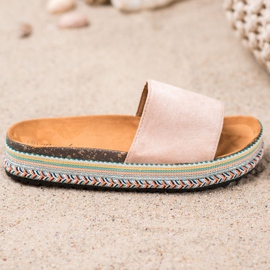 Renda Pantoufles Sur La Plateforme brun 2 Renda Pantoufles Sur La Plateforme brun 2