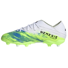Chaussures de football Adidas Nemeziz 19.1 Fg Jr EG7239 multicolore blanc 1